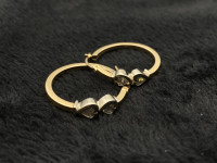 10K Yellow Gold 3.95GM Hoop Earrings $185