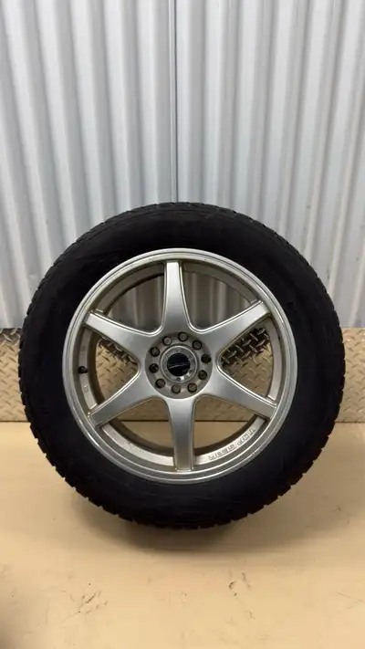 4 Tires with rims. Bolt pattern 5x108 and 5x115 Centerbore 72.6 Size: 225/55 R17 Winter tires Nokian...