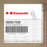 KAWASAKI COWLING DECAL 56069-7029