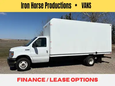 LEASING AVAILABLE, 2024 FORD E450 16'CUBE VAN W/ Walk through door, Auto, Clean White Exterior with...