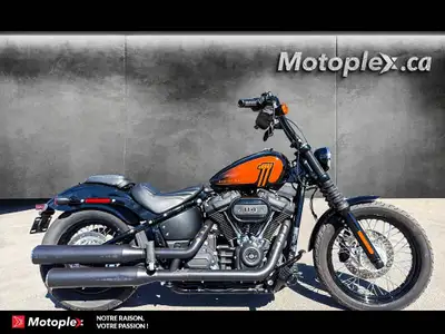 2021 HARLEY DAVIDSON STREET BOB 114 FXBBS STREET BOB 114 FXBBS GARANTIE PROLONGÉE jusqu'à 4 ans disp...