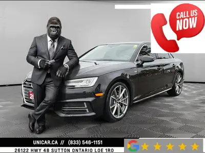 2018 Audi A4 Progressive S LINE 1-Owner | Safety Certification Included Financing & Warranty Options...