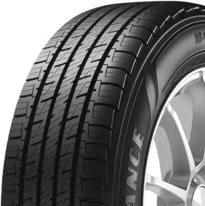 Introducing the ALL-NEW all-season tire with: Maximum wear & long-term savings (140,000 km warranty)...