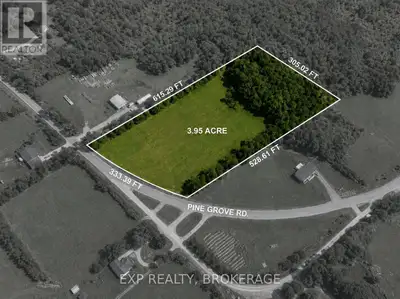 Here's your chance to put down roots on a beautiful piece of land just North of Napanee. This 3.95-a...