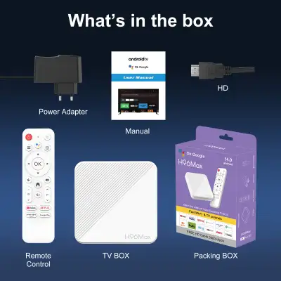 2026 New Android 14.0 WiFi 6 4K UHD TV Allwinner H313 Quar-core A53 with Voice Remote Control H313 A...