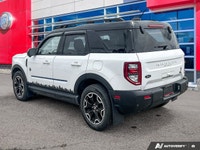 Clean CarFax Report! Very Low Kilometers! Oxford White 2025 Ford Bronco Sport Outer Banks 4X4, 8-Spe... (image 3)