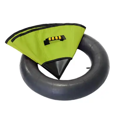 New 47" Heavy-Duty Snow Tube Inflatable Winter Sled with Canvas Cover | Model 2505711 Compare at: $1...