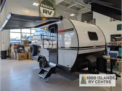 Modern Buggy RV Big Buggy teardrop trailer BB14 highlights: Wet Bath Dinette Converts to 78in.in. x...