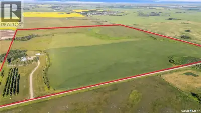 20 minutes from the city you will find this 1/4 section homestead. In 1995 this yard site was establ...