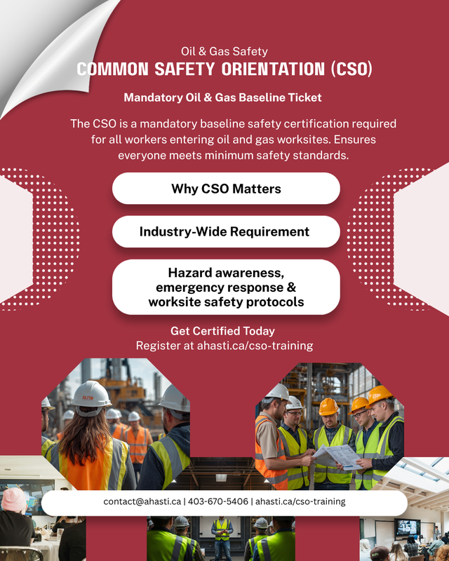 Common Safety Orientation – Get Certified Today: Sept, Oct, Nov