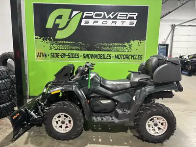 2008 CAN AM OUTLANDER 650 MAX WITH SNOW BLADE!!! Ready to report for work!!! Yup, work or play, this...
