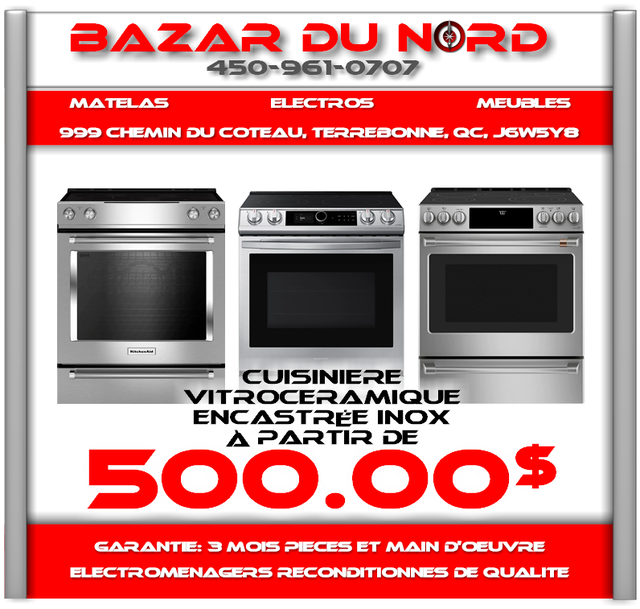 Cuisiniere Serpentins a partir de/Coil-Top Range Starting at in Stoves, Ovens & Ranges in Laval / North Shore - Image 11