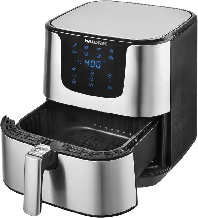 Kalorik Pro Digital Air Fryer 3.3 Qt, Stain Steel $49.99 No Tax!62863733191809122