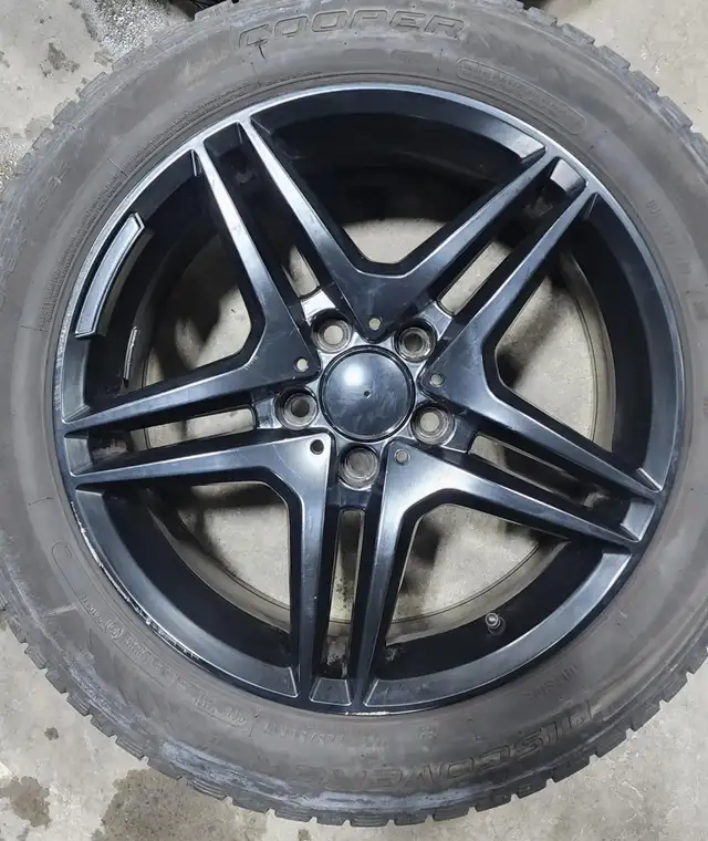 Mercedes C-Class Winter Tire Package 225/50/17 Black Rims in Tires & Rims in Markham / York Region - Image 3