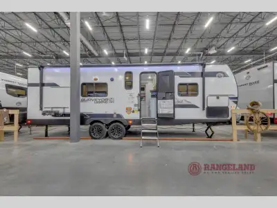 Forest River Surveyor Legend travel trailer 265RBLE highlights: Full Rear Bath Booth Dinette Queen B...