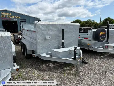 Miska Roofing Contractor Heavy Duty Dump Trailers - Made in Canada Hot Dip Galvanized 5 Ton Roofing...