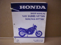 Lightly used service manual Honda 750 Sabre / Magna