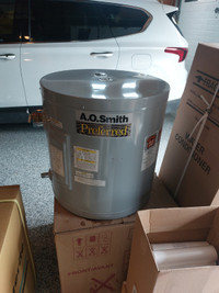 New electric 19.5 gallon hot water tank