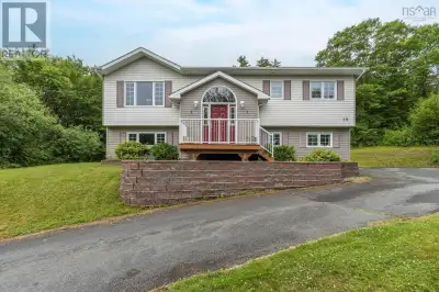 Set on a private, treed 1.6-acre lot at the top of a hill, this spacious 2,572 sq. ft. home offers t...