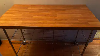 Butcher Block Island buffet, View more