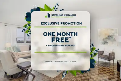 Limited Time Offer | Enjoy One Month FREE on a 13-Month Lease + 3-Month FREE Parking!* Large Studio,...