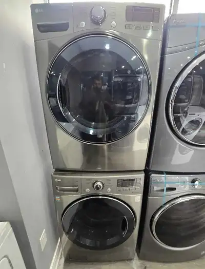 CAN DELIVER LG 27" Stainless Steel Frontload Washer Dryer Set, View more