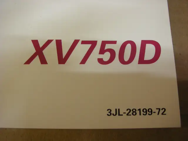 1982 Yamaha XV750 Virago Owners Manual 3JL-28199-72 in Other in Stratford - Image 3