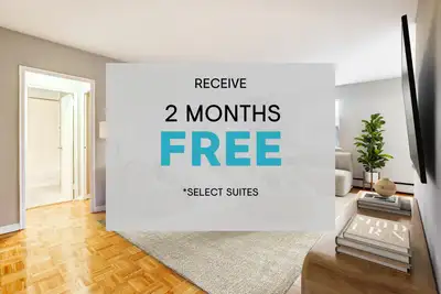 For a limited time, enjoy 2 months of free rent* * Select suites only. Some conditions apply. Prices...
