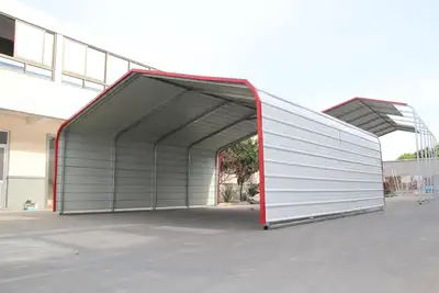 Metal Carport Garage Shed 20x20 FT | 20x30 FT | 12x40 FT | 20x40 FT | Heavy-Duty Storage Building Pr...