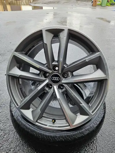 Nice set of original Audi S5 / Audi A5 wheels. NOTE: Wheels have minor curbrash. 19x8.5 Offset: 32 B...