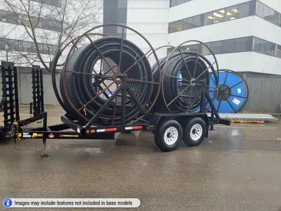 Miska 7 Ton Double Cable Reel Trailer Starting at $12,495.00 Standard Features: - 14,000lb GVWR - Ad...