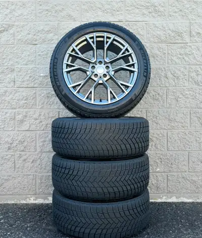 Winter Michelin X-Ice Snow SUV 20 Tires And Replica "Style 809M" Grey 20 Inch Wheels TPMS. 4x 275 45...