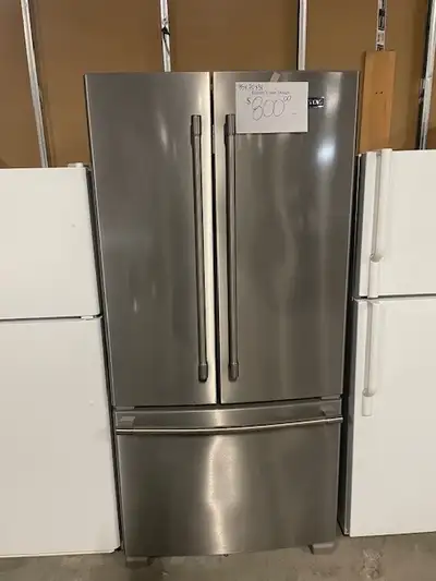 Réfrigérateur stainless 33'' portes françaises  Maytag, View more