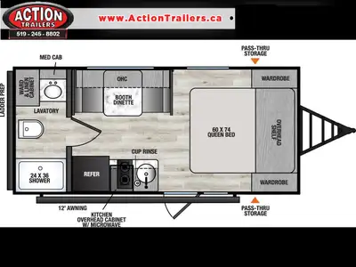 VIKING 17SFQ LIGHTWEIGHT COUPLES TRAILER - SLEEPS 3 Viking Travel Trailers are built for campers who...