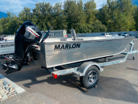 18' MARLON BOATING PACKAGE WITH OUTBOARD & TRAILER