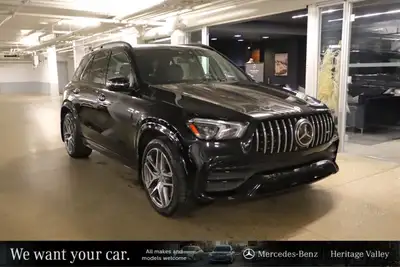 This Mercedes-Benz GLE 53 AMG has a powerful Intercooled Turbo Gas/Electric I-6 3.0 L/183 engine pow...