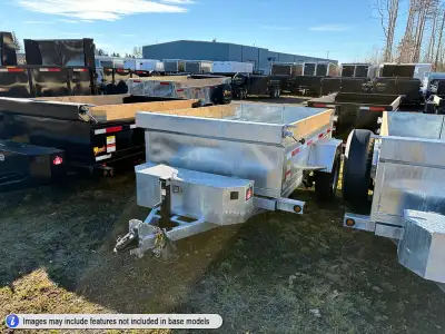 Miska Galvanized 2.5 Ton Scissor Lift Single Axle Dump Trailers - custom build yours starting at jus...