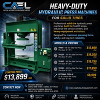 Hydraulic Press Machines for Solid Tires (80T–200T) Whitehorse Yukon Preview