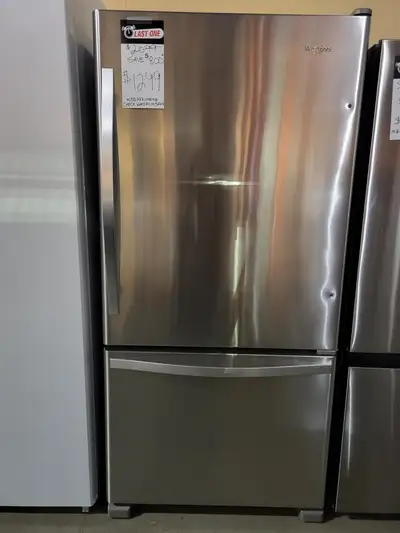 Whirlpool 33-inch, 22 cu. ft. Bottom Freezer Refrigerator with I, View more