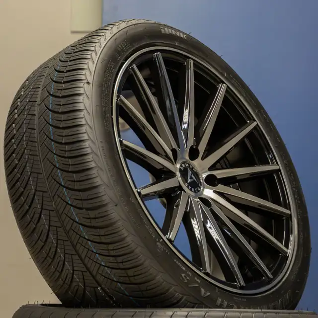 NEW 19 inch Armed RIVAL GLOSS BLACK MACHINED FACE Wheels $990 in Tires & Rims in Red Deer - Image 2