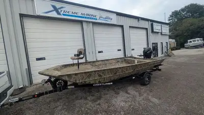 2026 Crestliner 2070 Retriever Jon Tiller Powered w Mercury 60hp Elhpt & Advanced Tiller Arm (troll...