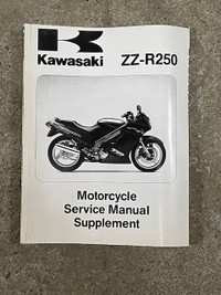 Sm138 Kawasaki ZZ-R250 EX250 Service Manual 99924-1129-57