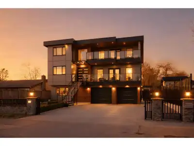 Exceptional custom-built 3-storey home on grade offering approx. 6,300 sq.ft. of finished space on a...