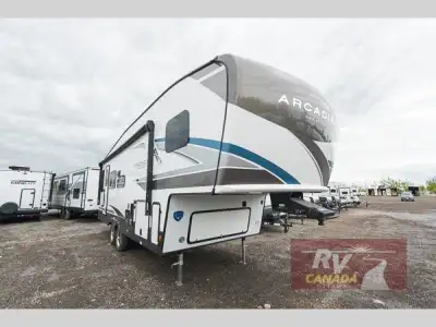 Please Call Us At 613.851.7326 with any questions? Keystone Arcadia Select fifth wheel 25SRD highlig...