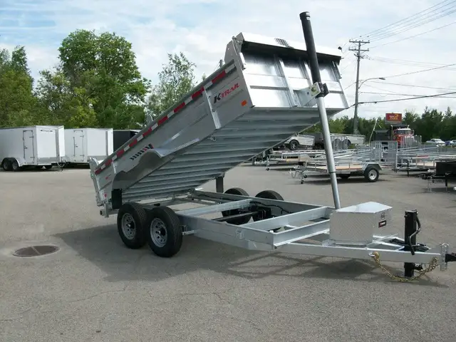 2025 K-Trail DOMPEUR 82in. X 14' 2 ESSIEUX 7000LB. CONTRACTEUR U in Cargo & Utility Trailers in Laval / North Shore - Image 12
