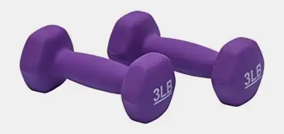 Neoprene Hand Weights - Anti-Roll Hex, Easy Grip, View more