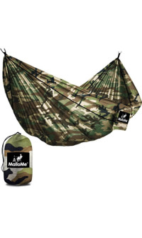 MalloMe Hammock, Premium 210T parachute nylon, tear resistance,