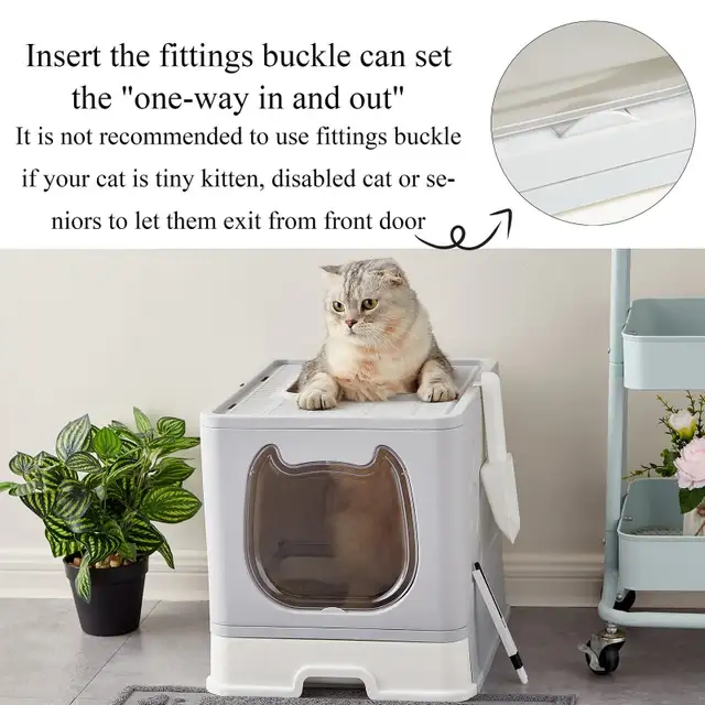 BRAND NEW - Suhaco Foldable Cat Litter Box with Lid  Litter Tray in Accessories in City of Toronto - Image 3