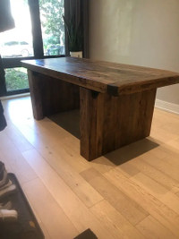 Dining table or Kitchen island Really thick solid wood