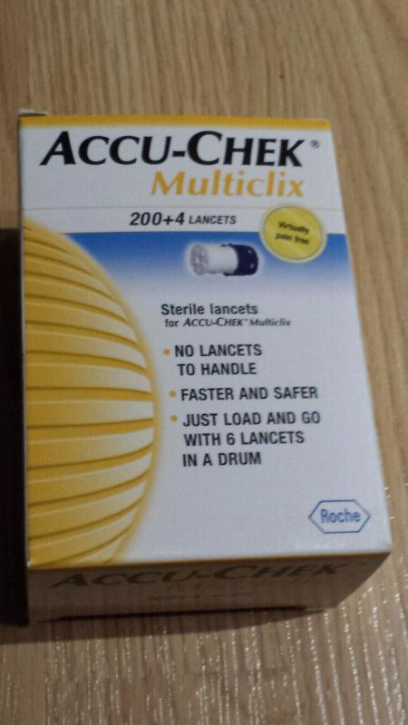 Accu-chek Multiclix 204 ct BOXES of Drum Lancets. NEW SEALED in Health & Special Needs in Brantford - Image 2